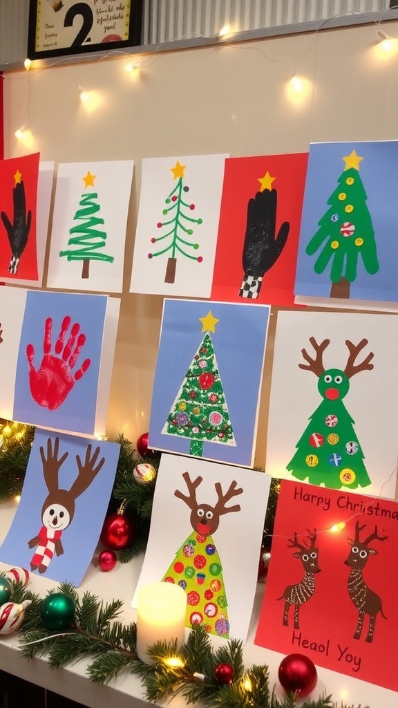 Creative Christmas Card Ideas with Kids A collection of children
